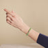Verdant Burst | .925 Sterling Silver | Firework Glass Bracelet